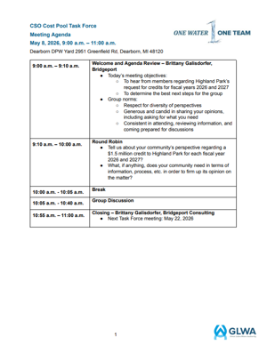 Urgent: Time & Location Update to CSO Task Force Meeting