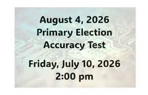 Notice of Election Accuracy Test