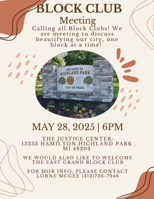 Block Club Meeting