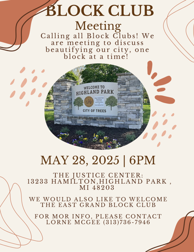 Block Club Meeting