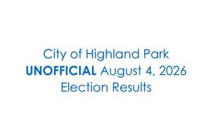 UNOFFICIAL August 4, 2026 Election Results